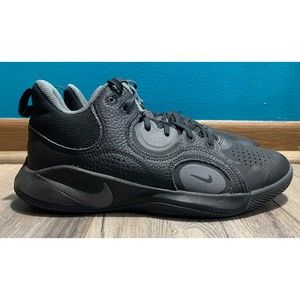 Nike Fly By Mid Men's Size 7.5 Black Basketball Lace Up CU3501-004 Sneakers